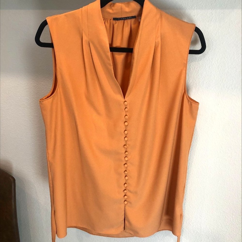 T Tahari Sleeveless Blouse Size L